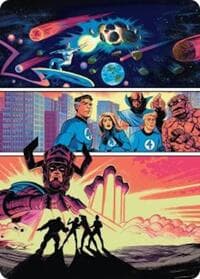 The Coming of Galactus Art Card - Art Series: Marvel Super Heroes - Magic: The Gathering card