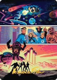 The Coming of Galactus Art Card (Gold-Stamped Signature) - Art Series: Marvel Super Heroes - Magic: The Gathering card
