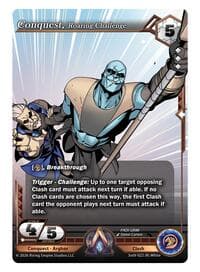 Conquest, Roaring Challenge - Spoils of the Vault - Alpha Clash card