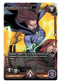 Death, Critical Moment - Spoils of the Vault - Alpha Clash card