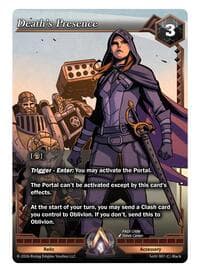Death's Presence - Spoils of the Vault - Alpha Clash card