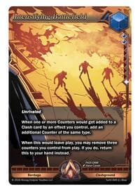 Intensifying Battlefield - Spoils of the Vault - Alpha Clash card