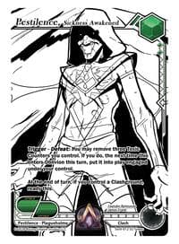 Pestilence, Sickness Awakened (Ink) - Spoils of the Vault - Alpha Clash card