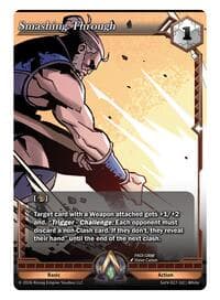 Smashing Through - Spoils of the Vault - Alpha Clash card