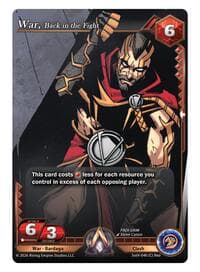 War, Back in the Fight - Spoils of the Vault - Alpha Clash card