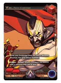 War, Fierce Contestant - Spoils of the Vault - Alpha Clash card