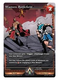 Wartorn Battlefield - Spoils of the Vault - Alpha Clash card