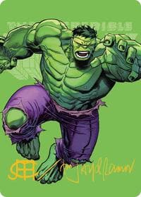 The Incredible Hulk Art Card (Gold-Stamped Signature) - Art Series: Marvel Super Heroes - Magic: The Gathering card