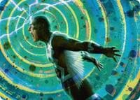 Black Bolt, Inhuman King Art Card - Art Series: Marvel Super Heroes - Magic: The Gathering card