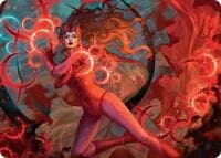 Scarlet Witch, Chaotic Avenger Art Card - Art Series: Marvel Super Heroes - Magic: The Gathering card