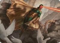 The Vision Art Card - Art Series: Marvel Super Heroes - Magic: The Gathering card