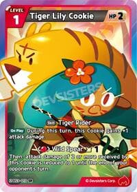 Tiger Lily Cookie (013) - Age of Heroes and Kingdoms - CookieRun: Braverse TCG card