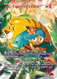Tiger Lily Cookie (013) (SSR) - Age of Heroes and Kingdoms - CookieRun: Braverse TCG card