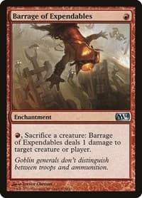 Barrage of Expendables - Magic 2014 (M14) - Magic: The Gathering card