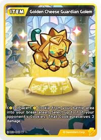 Golden Cheese Guardian Golem - Age of Heroes and Kingdoms - CookieRun: Braverse TCG card