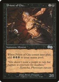 Priest of Gix - Urza's Saga - Magic: The Gathering card