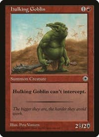 Hulking Goblin - Portal - Magic: The Gathering card