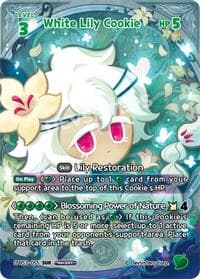 White Lily Cookie (SUR) - Age of Heroes and Kingdoms - CookieRun: Braverse TCG card