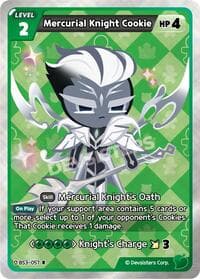 Mercurial Knight Cookie - Age of Heroes and Kingdoms - CookieRun: Braverse TCG card