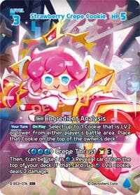 Strawberry Crepe Cookie (SSR) - Age of Heroes and Kingdoms - CookieRun: Braverse TCG card
