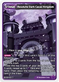 Resolute Dark Cacao Kingdom - Age of Heroes and Kingdoms - CookieRun: Braverse TCG card