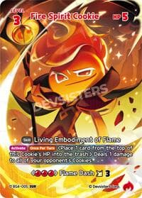 Fire Spirit Cookie (SUR) - Age of Heroes and Kingdoms - CookieRun: Braverse TCG card