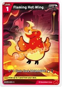 Flaming Hot Wing - Age of Heroes and Kingdoms - CookieRun: Braverse TCG card