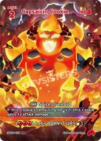Capsaicin Cookie (012) (SSR) - Age of Heroes and Kingdoms - CookieRun: Braverse TCG card