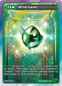 Wind Gems - Age of Heroes and Kingdoms - CookieRun: Braverse TCG card
