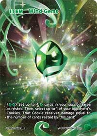 Wind Gems (SSR) - Age of Heroes and Kingdoms - CookieRun: Braverse TCG card