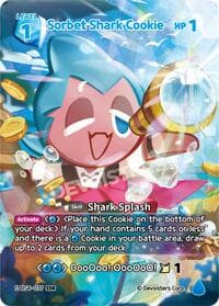 Sorbet Shark Cookie (SSR) - Age of Heroes and Kingdoms - CookieRun: Braverse TCG card