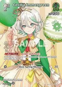 Cecilia Immergreen (SR) - Ayakashi Vermilion - Hololive card