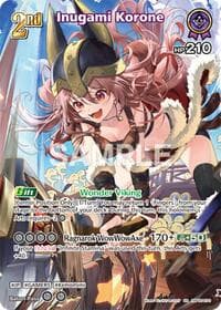 Inugami Korone (SR) (hBP06-070) - Ayakashi Vermilion - Hololive card