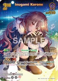 Inugami Korone (UR) - Ayakashi Vermilion - Hololive card
