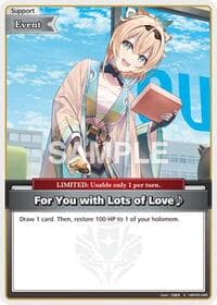 For You with Lots of Love~ (S) - Ayakashi Vermilion - Hololive card