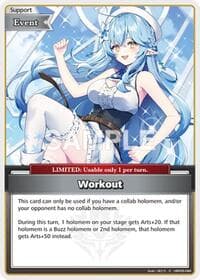 Workout (C) - Ayakashi Vermilion - Hololive card