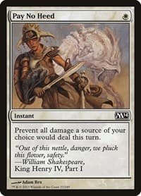 Pay No Heed - Magic 2014 (M14) - Magic: The Gathering card