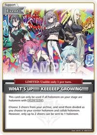 WHAT'S UP!!!!! KEEEEEP GROWING!!!!! (S) - Ayakashi Vermilion - Hololive card
