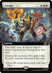 Avenge (Extended Art) - Commander: Marvel Super Heroes - Magic: The Gathering card