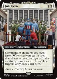 Folk Hero (Extended Art) - Commander: Marvel Super Heroes - Magic: The Gathering card