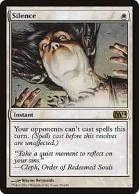Silence - Magic 2014 (M14) - Magic: The Gathering card