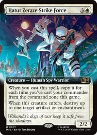 Hatut Zeraze Strike Force (Extended Art) - Commander: Marvel Super Heroes - Magic: The Gathering card