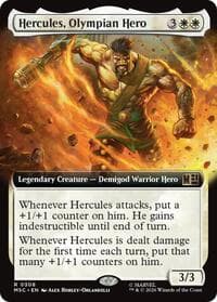 Hercules, Olympian Hero (Extended Art) - Commander: Marvel Super Heroes - Magic: The Gathering card