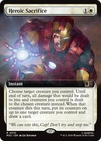 Heroic Sacrifice (Extended Art) - Commander: Marvel Super Heroes - Magic: The Gathering card