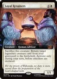 Loyal Retainers (Extended Art) - Commander: Marvel Super Heroes - Magic: The Gathering card