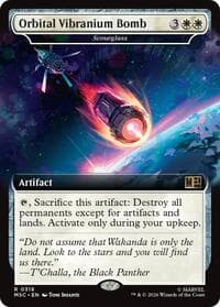 Orbital Vibranium Bomb - Scourglass (Extended Art) - Commander: Marvel Super Heroes - Magic: The Gathering card