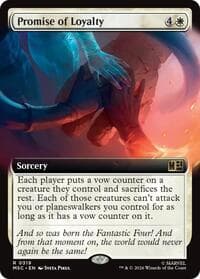 Promise of Loyalty (Extended Art) - Commander: Marvel Super Heroes - Magic: The Gathering card