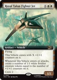 Royal Talon Fighter Jet (Extended Art) - Commander: Marvel Super Heroes - Magic: The Gathering card