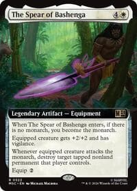 The Spear of Bashenga (Extended Art) - Commander: Marvel Super Heroes - Magic: The Gathering card