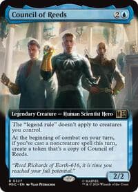 Council of Reeds (Extended Art) - Commander: Marvel Super Heroes - Magic: The Gathering card